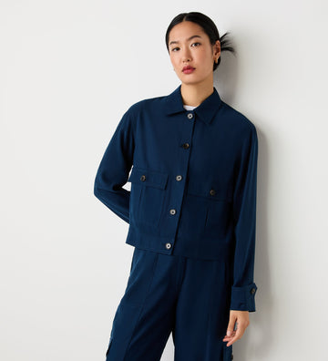 Alexa Navy Utility Jacket