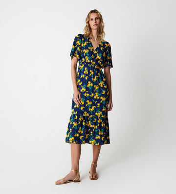 Alexia Navy Daisy Midi Dress