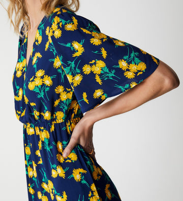 Alexia Navy Daisy Midi Dress