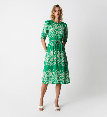 Adie Green Scatter Midi Dress