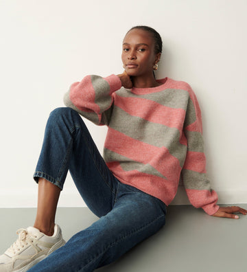 Alice Pink Stripe Jumper