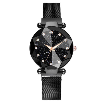 Montre Crystal Stars avec bracelet à fermeture magnétique