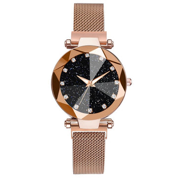 Montre Crystal Stars avec bracelet à fermeture magnétique